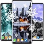 Logo of White Snow Live Wallpaper android Application 