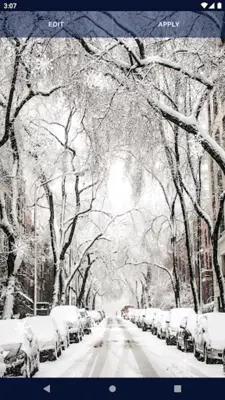 White Snow Live Wallpaper android App screenshot 3