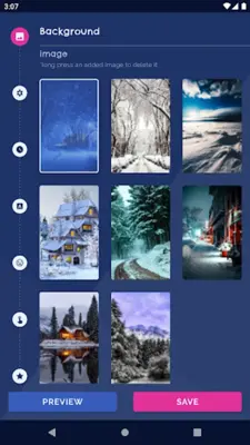 White Snow Live Wallpaper android App screenshot 7